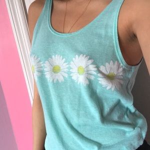 Mint green Daisy tank